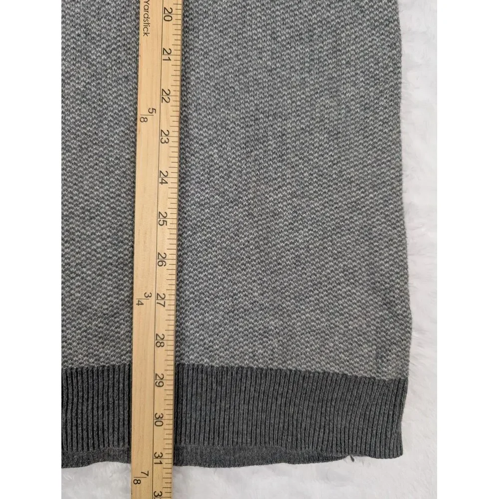 Eddie Bauer Cotton Cashmere Sweater Men's XLT Tall Grey Long Sleeve Pullover - Picture 4 of 8